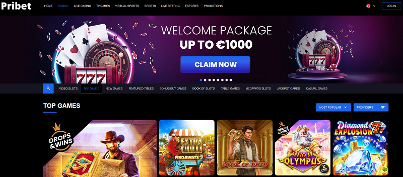 Bonus v Pribet casinu