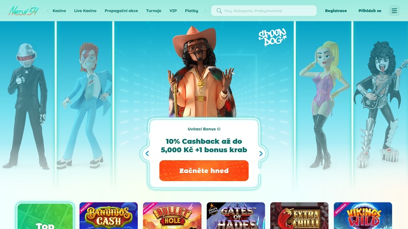 Neon54 casino elegir bono