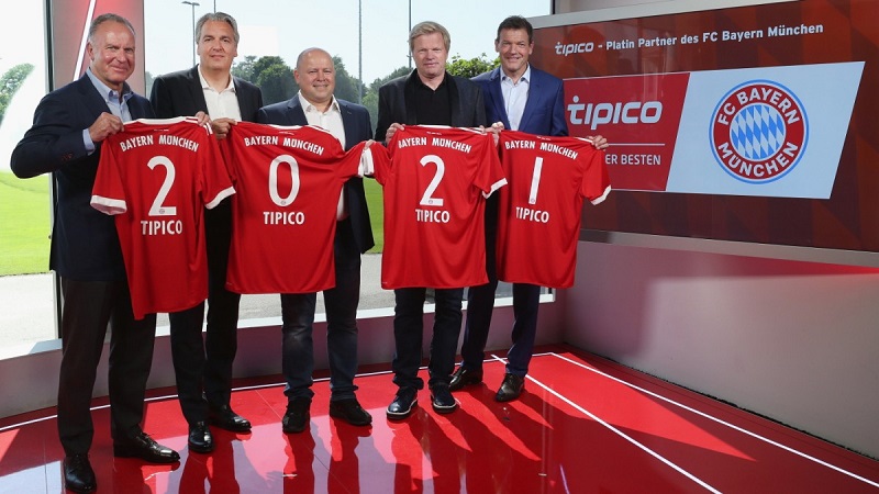 Tipico sponzoruje fotbalový Bayern Mnichov