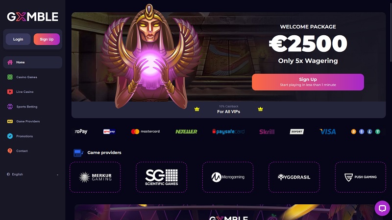 Online casino Gxmble 