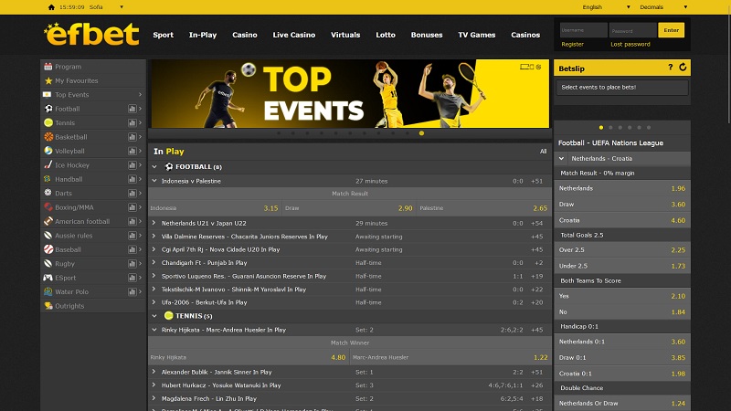 Sázková kancelář efbet