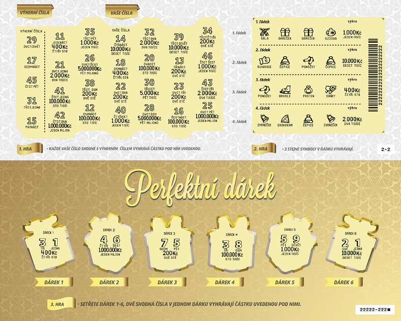 Perfektní dárek setřený los