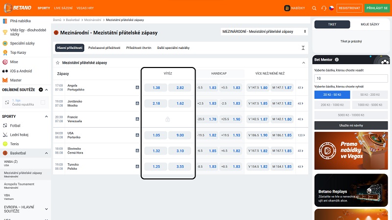 Winner of the match until decision