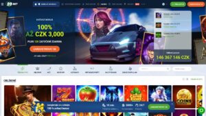 Náhled webových stránek online casina 20BET