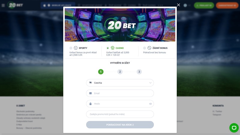 20BET registrace