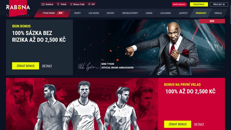 Matched betting bonuses at Rabona bookmaker