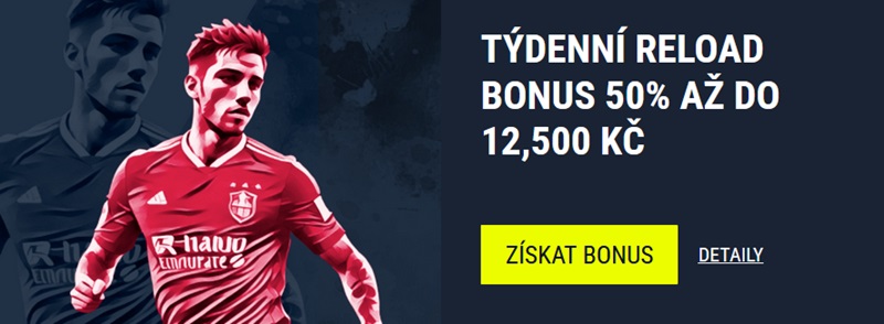 50% Reload bonus v sázkové kanceláři Rabona
