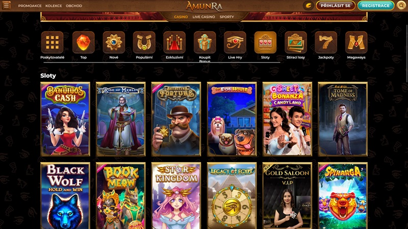 AmunRa casino automaty