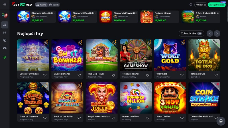 BetOnRed casino automaty