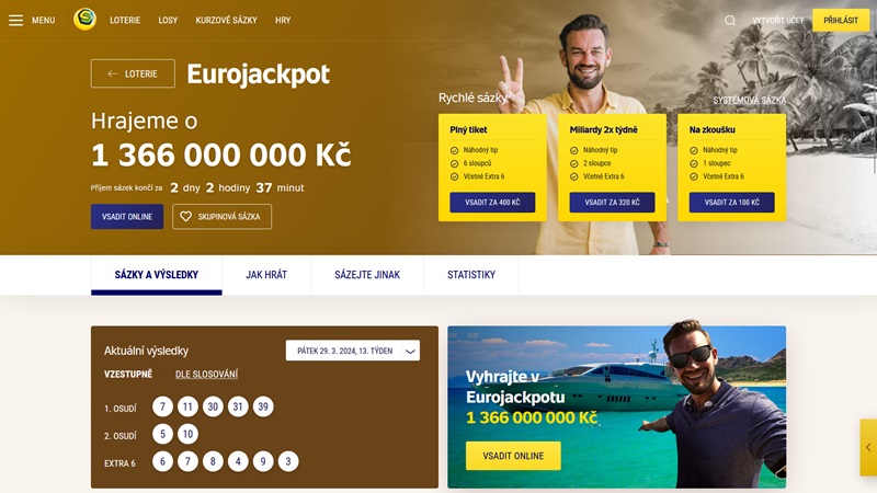 Eurojackpot výsledky archiv