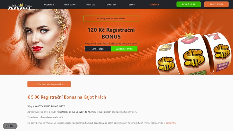 Kajot bonus €5