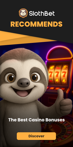 SlothBet casino bonuses banner