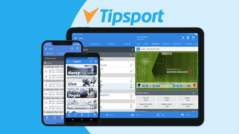Tipsport is one of bookmakers that offer fancy mobile app