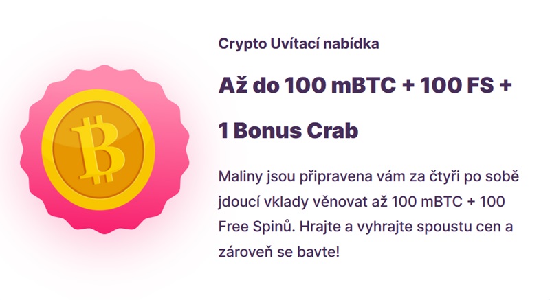 Crypto deposit bonus v casinu Nomini
