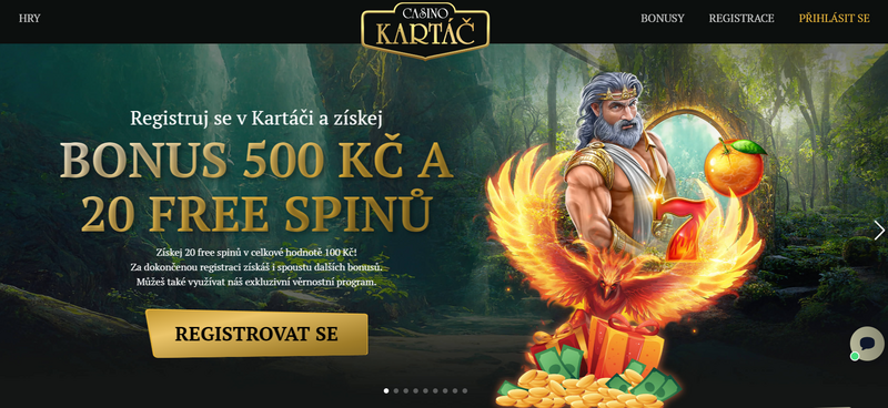 Kasino Kartac prihlaseni
