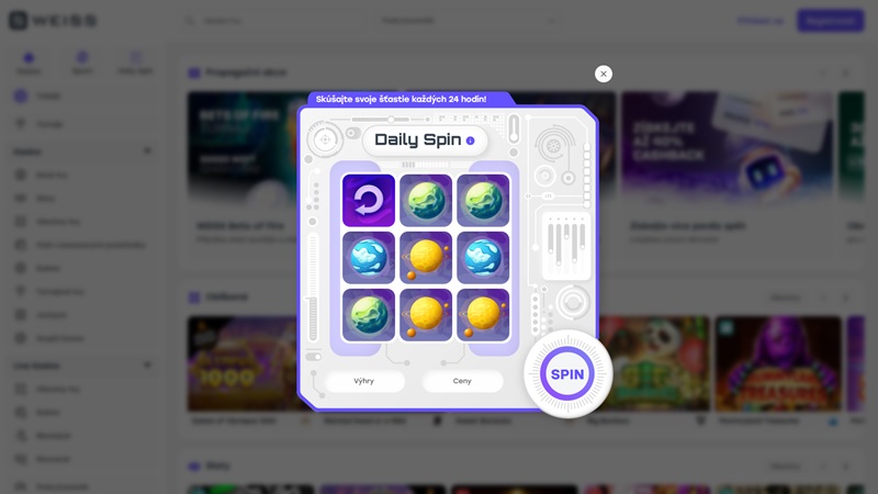 Weiss casino Daily Spin