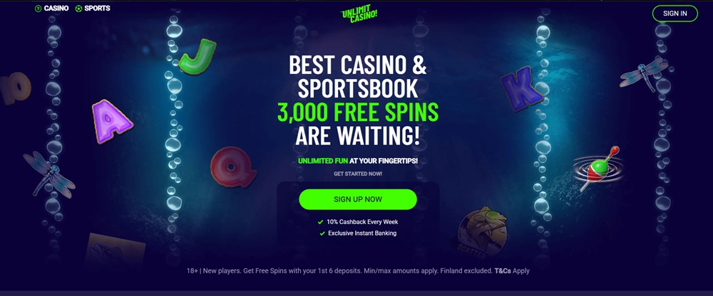 unlimit casino uvodni