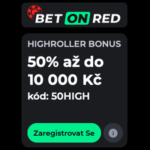 BetOnRed casino Highroller bonus