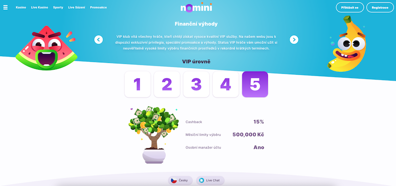 Platforma Nomini disponuje VIP programem 