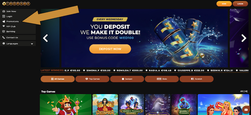 In the online casino Winorama, players can choose from several interesting bonuses