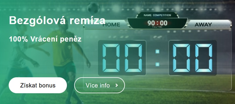 Promoakce Bezgólová remíza v sázkové kanceláři LibraBet