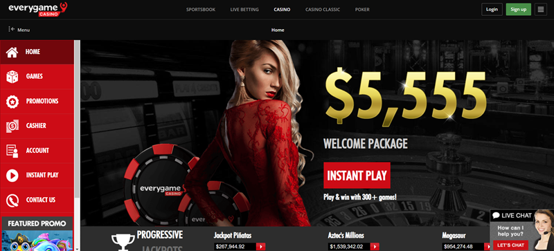 Everygame casino úvodní casino