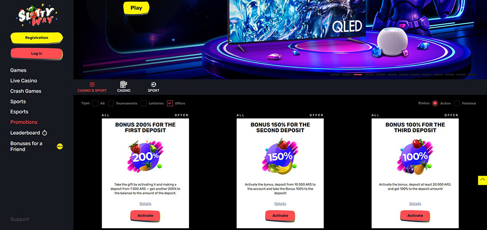 Slottyway bonusy [Přehled TOP bonusů]