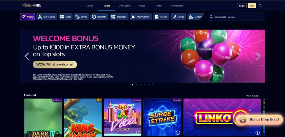 William Hill casino uvodni
