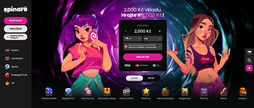 Spinaro casino náhled