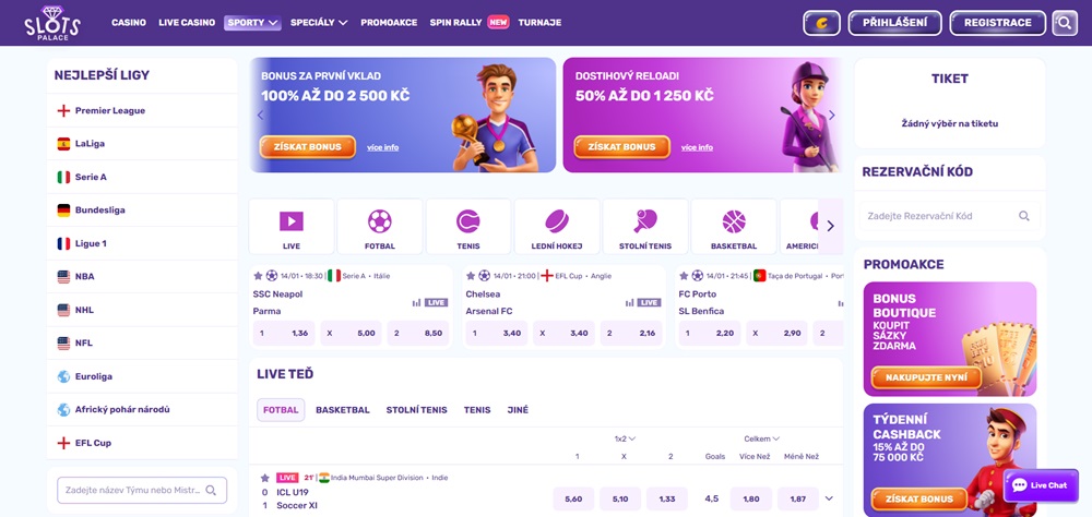 slotspalace sazkova kancelar uvodni