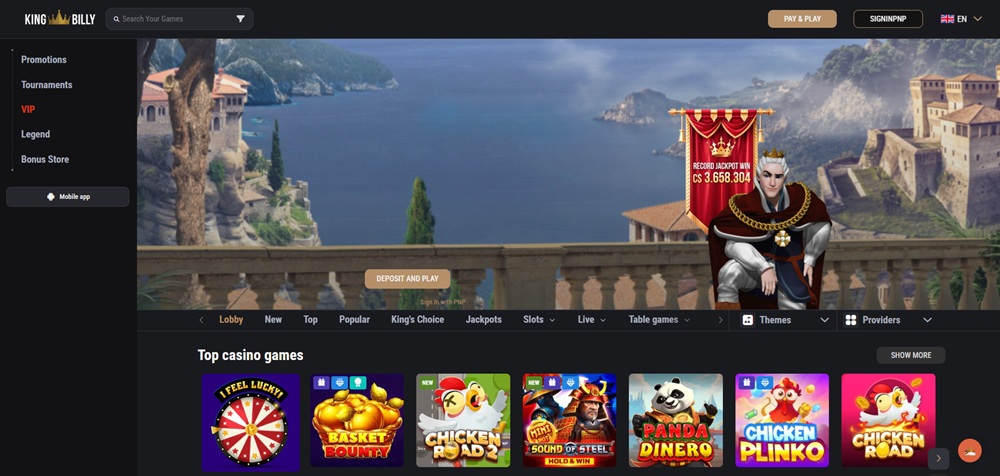 king billy casino uvodni