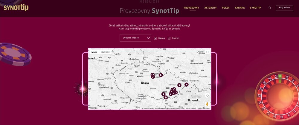 SynotTip provozovny