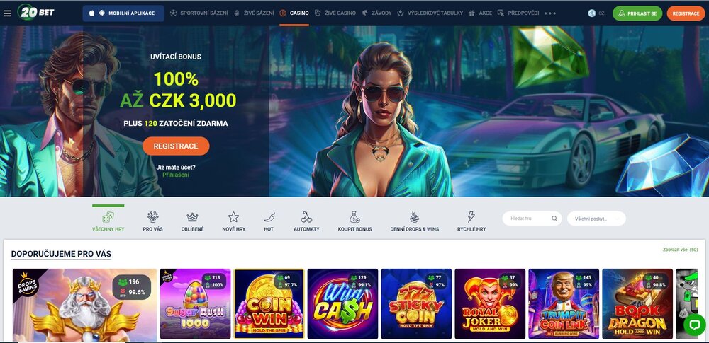 20bet casino hlavní strana