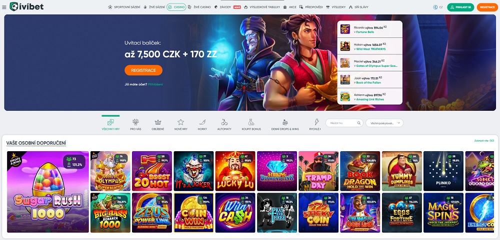 Vorschau der Spielbibliothek des Online Casinos Ivibet mit mehreren tausend Spielautomaten voller Jackpots, Boni und Free Spins