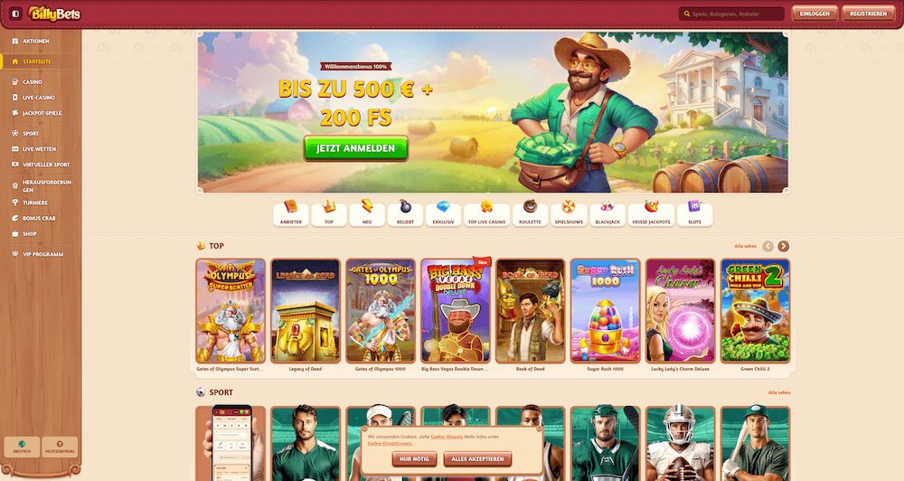 53377 BillyBets Casino DE