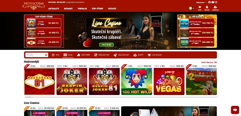 monacobet úvodní