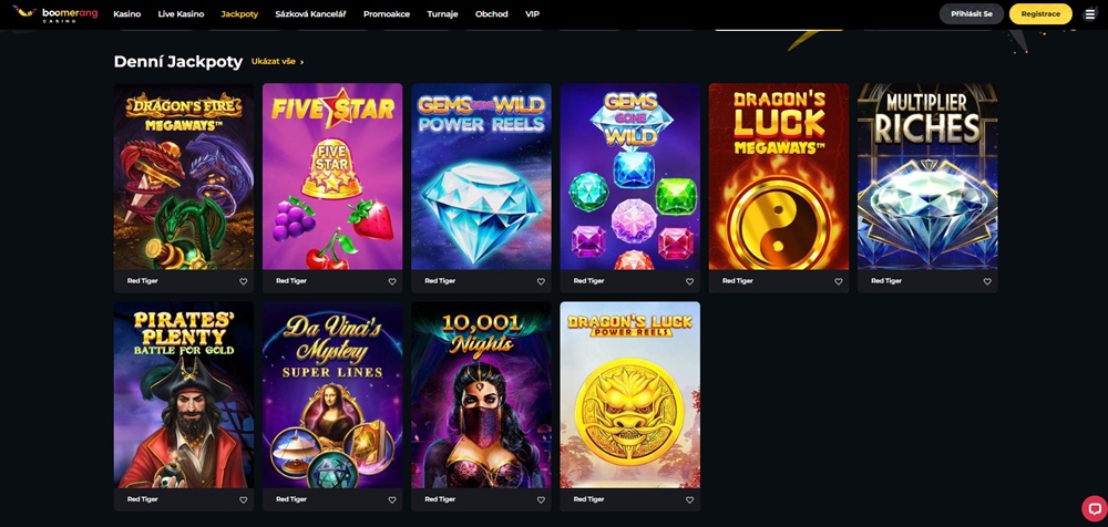 Boomerang Casino jackpot