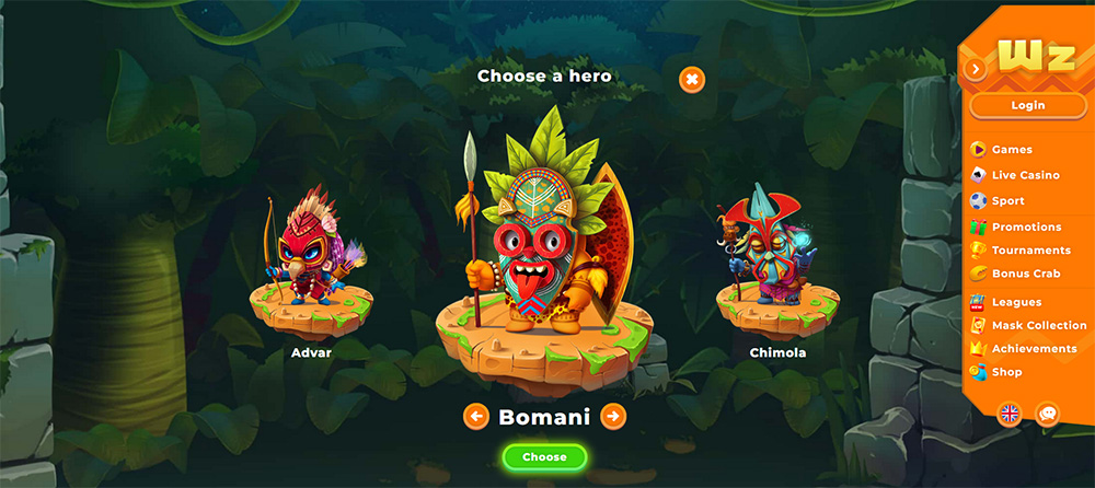 Registration at the Wazamba casino is very simple and quick