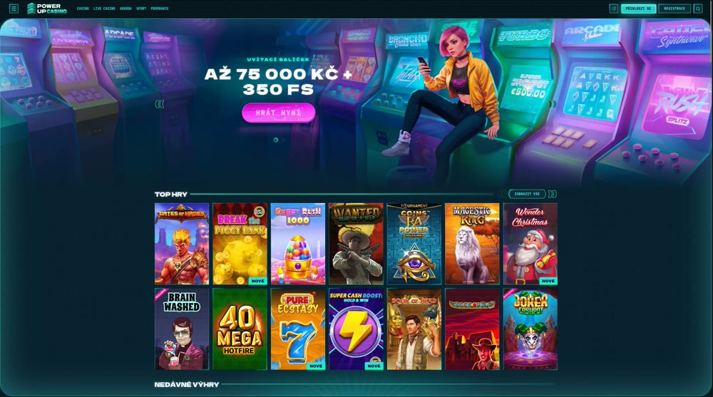 PowerUp casino nabízí štědré bonusy a velkou nabídku her