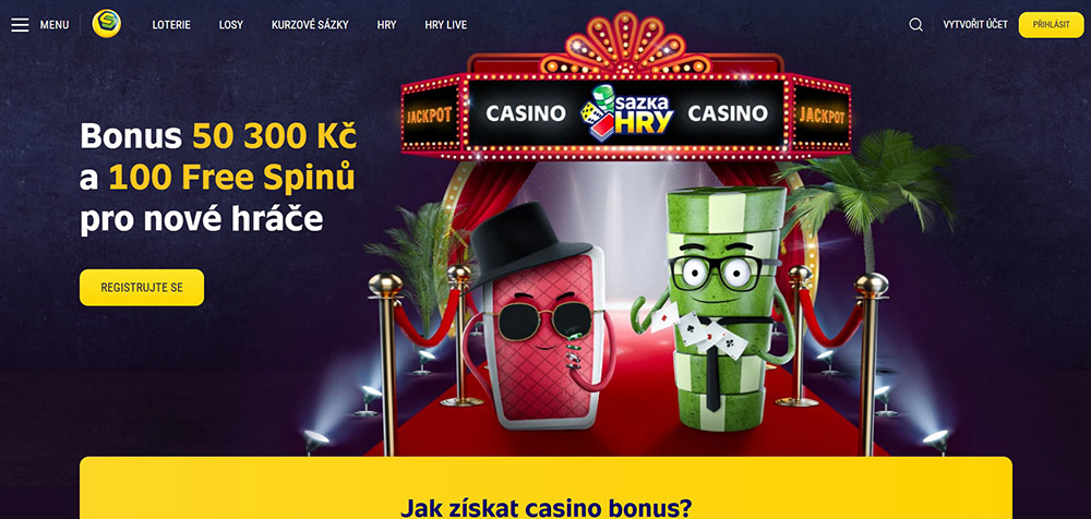 Sazka casino bonus za registraci