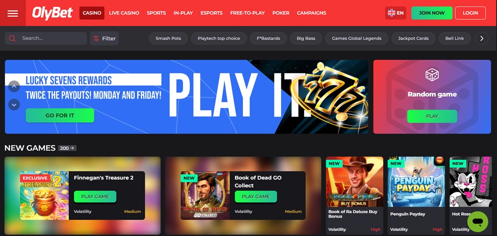 olybet casino uvodni