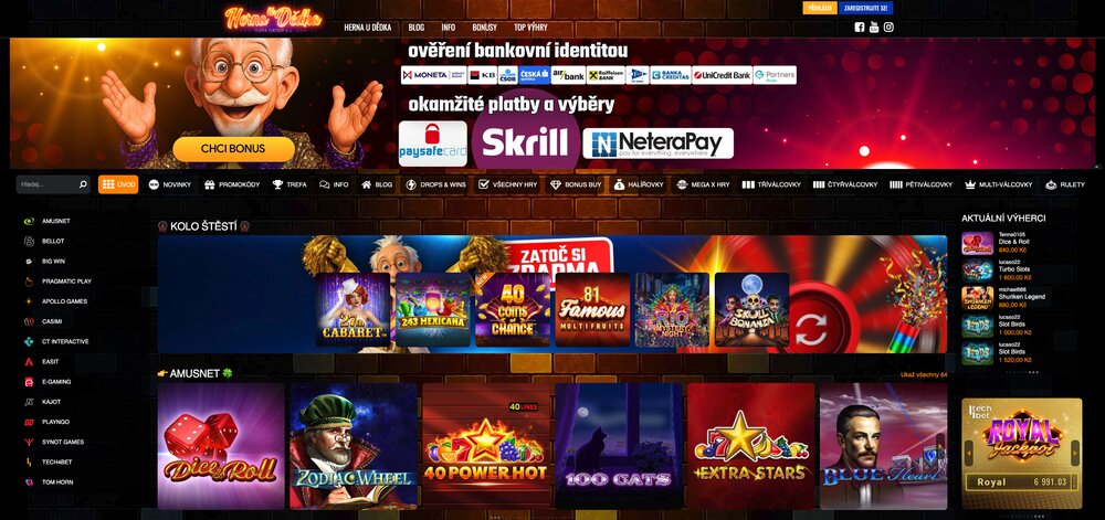 Herna u Dědka homepage