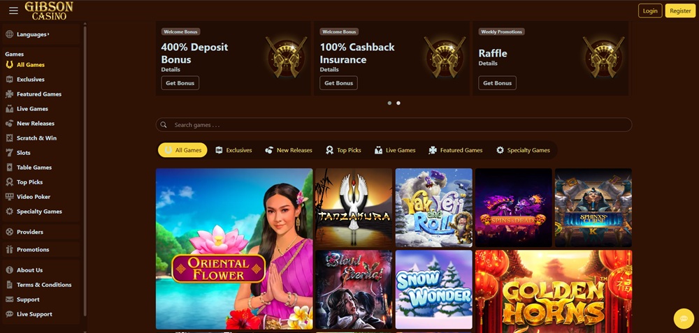 gibson casino uvodni