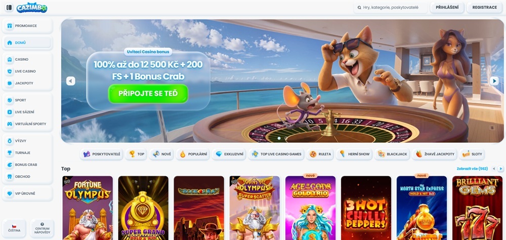 cazimbo casino úvodní