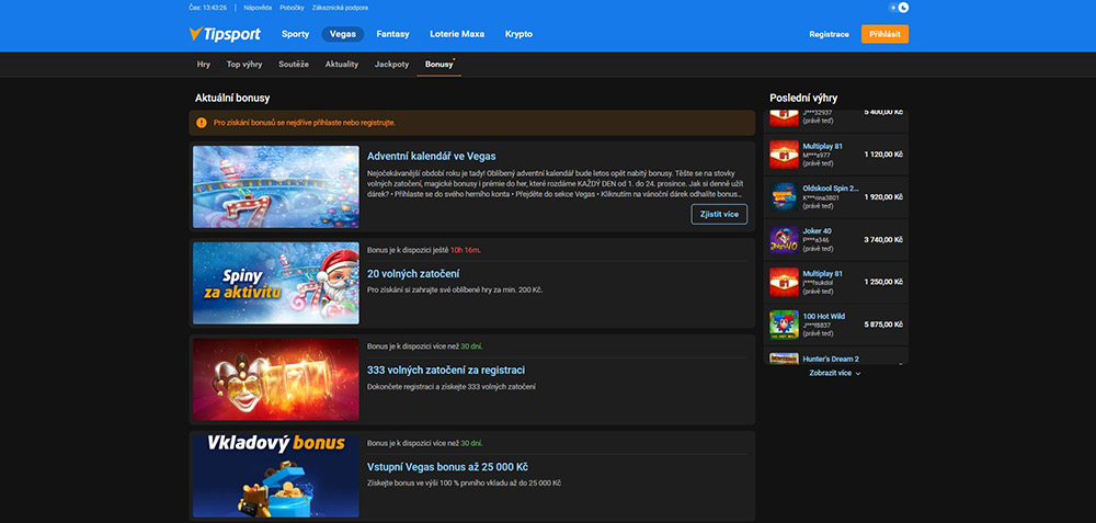 Tipsport free spiny [Jak získat volná zatočení?]