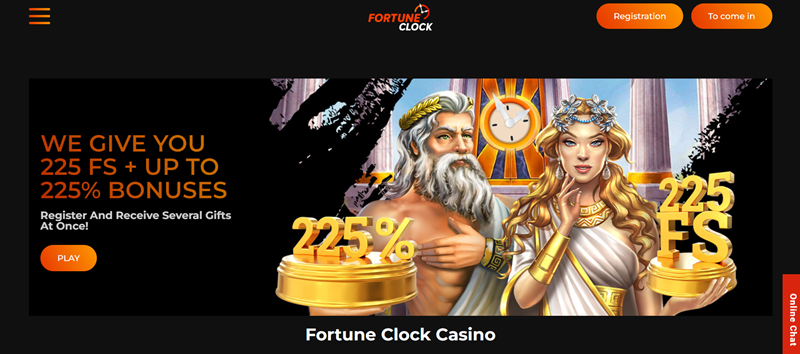 Fortune Clock bonus úvodní strana