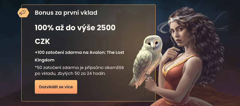 Bonus k prvnímu vkladu v casinu National Casino