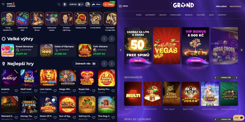 Razones por las que NineCasino es mejor que el casino Grandwin