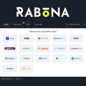 Rabona Ein- und Auszahlungen