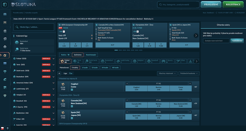 Slotuna sázková kancelář